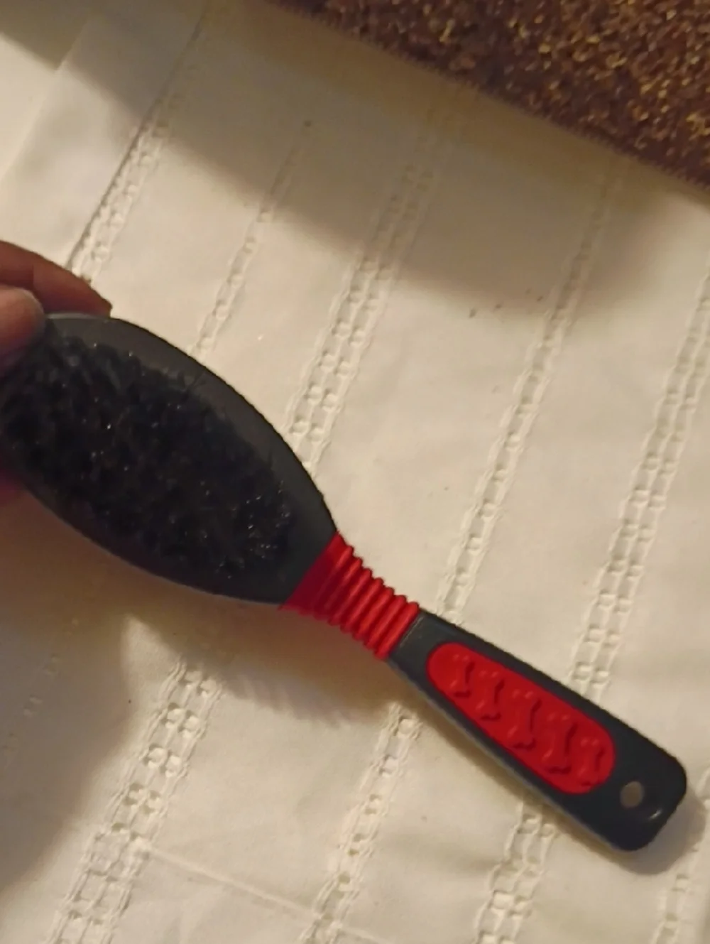 Dog Grooming Brush Set with Red and Black Handles
